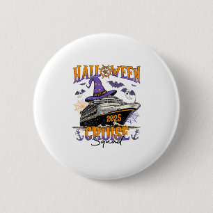 Macaron Rond 5 Cm Équipe de croisière Halloween 2025 Équipage de cro