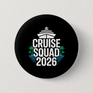 Macaron Rond 5 Cm Équipe de croisière nautique 2026 Famille assortie