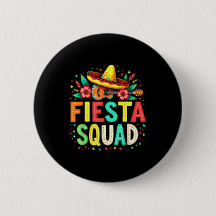 Macaron Rond 5 Cm Équipe de fiesta cinco de mayo chapeau guitare fêt