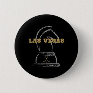 Macaron Rond 5 Cm Équipe de hockey sur glace de Las Vegas Golden Nov