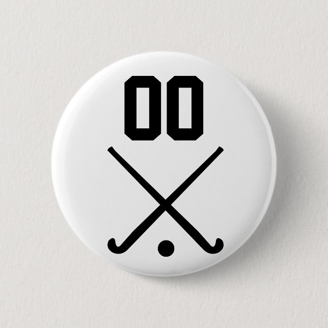 Macaron Rond 5 Cm Équipe de hockey sur glace sur glace (Devant)