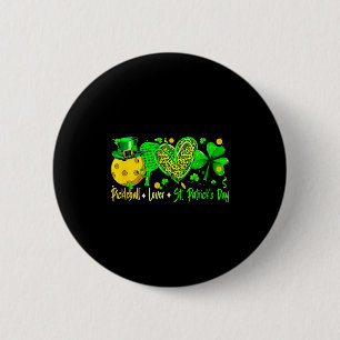 Macaron Rond 5 Cm Équipe de joueur de Saint-Patrick de pickleball am