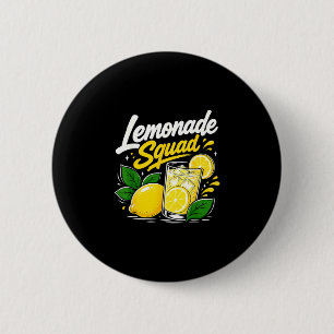 Macaron Rond 5 Cm Équipe de limonade été boisson au citron amoureux