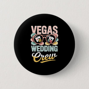 Macaron Rond 5 Cm équipe de mariage à Vegas fête de bachelorette à l