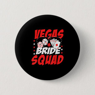 Macaron Rond 5 Cm Équipe de mariée de Vegas Fête d'enterrement de vi