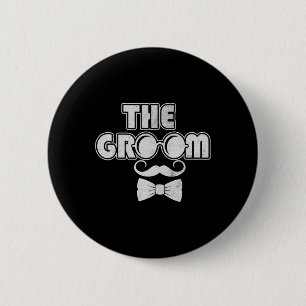 Macaron Rond 5 Cm Équipe de mariés Wolfpack Enterrement de vie de ga