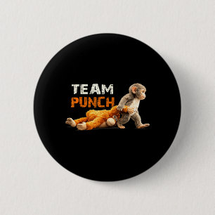 Macaron Rond 5 Cm Équipe de punch de bébé singe amateur d'animaux mi