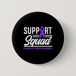 Macaron Rond 5 Cm Équipe de soutien du cancer pancréatique Cancer du
