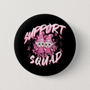 Macaron Rond 5 Cm Équipe de soutien Gnome Warrior Sensibilisation au