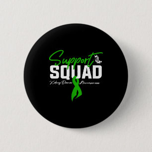 Macaron Rond 5 Cm Équipe de soutien mois de sensibilisation à la mal