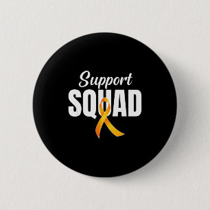 Macaron Rond 5 Cm Équipe de soutien Sclérose en plaques Orange