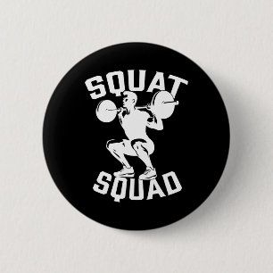 Macaron Rond 5 Cm Équipe de squat entraînement Partenaire Entraîneur