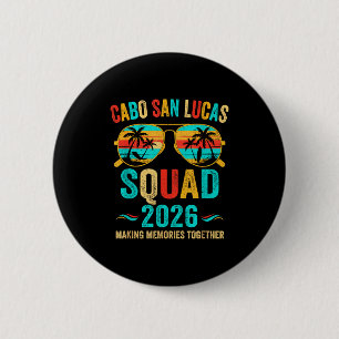 Macaron Rond 5 Cm Équipe de vacances à Cabo San Lucas Design
