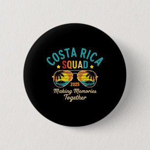 Macaron Rond 5 Cm Équipe de vacances au Costa Rica 2025 Famille asso