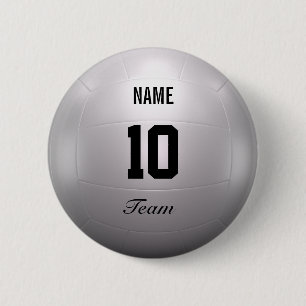 Macaron Rond 5 Cm Équipe de volleyball