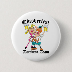 Macaron Rond 5 Cm Équipe d'Oktoberfest Drink