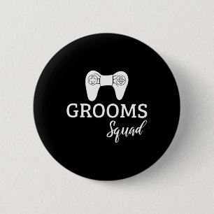 Macaron Rond 5 Cm Équipe du marié Mariage Enterrement de vie de garç