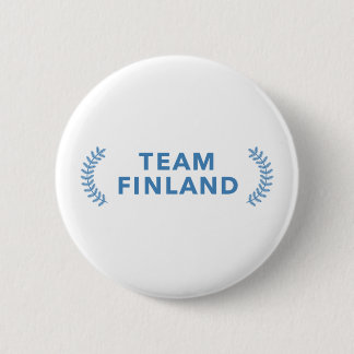 Macaron Rond 5 Cm Équipe Finlande