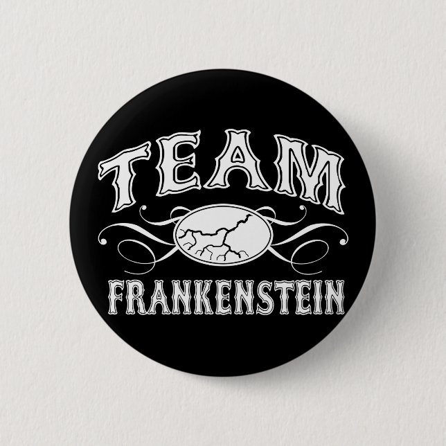 Macaron Rond 5 Cm Équipe Frankenstein (Devant)