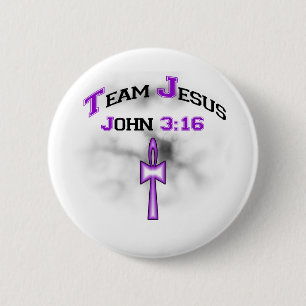 Macaron Rond 5 Cm Équipe Jesus Christian John 316