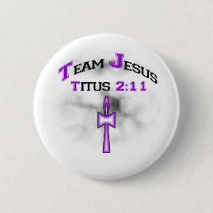 Macaron Rond 5 Cm Équipe Jesus Christian Titus 211