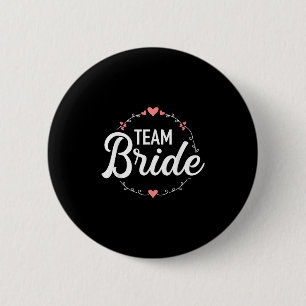 Macaron Rond 5 Cm Équipe Mariée Enterrement de Vie de Jeune Fille
