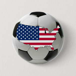 Macaron Rond 5 Cm Équipe nationale des Etats-Unis