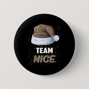 Macaron Rond 5 Cm Équipe Nice Père Noël Leopard Casquette Pajamas Fa