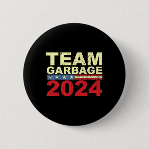 Macaron Rond 5 Cm Équipe poubelle pour Trump Élections Vote pour Tru