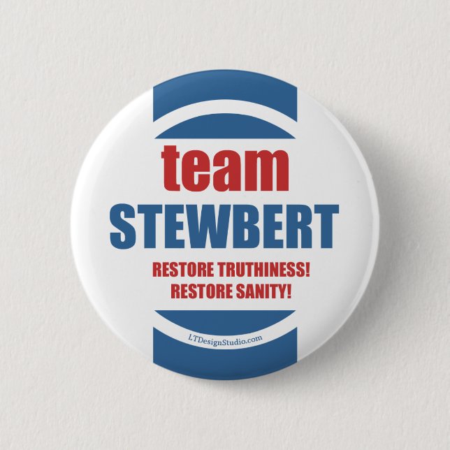Macaron Rond 5 Cm Équipe Stewbert - bouton (Devant)