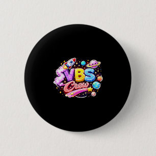 Macaron Rond 5 Cm équipe Vbs vacances école biblique religieuse