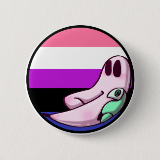 Macaron Rond 5 Cm Équipement Genderfluide Fresh Night Crawler Pride 