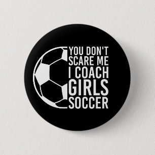 Macaron Rond 5 Cm Equipes sportives, I Entraîneur Girls Soccer Cadea