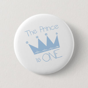 Macaron Rond 5 Cm Ęr anniversaire de prince Crown
