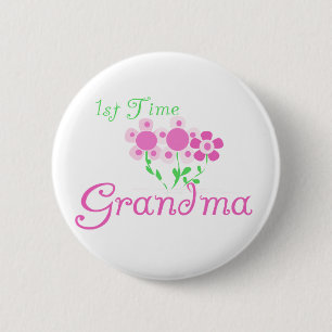 Macaron Rond 5 Cm ęr Fleurs Grand-maman-Roses de temps