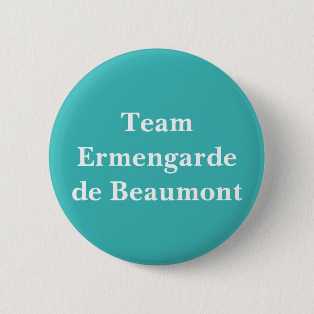 Macaron Rond 5 Cm Ermengarde de Beaumont, reine d'Écosse (Devant)