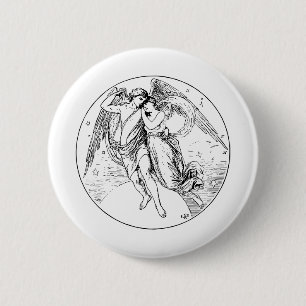 Macaron Rond 5 Cm Eros et Psyché