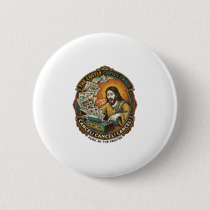 Macaron Rond 5 Cm Erreur d'imprimante Jésus 100 exemplaires couleur