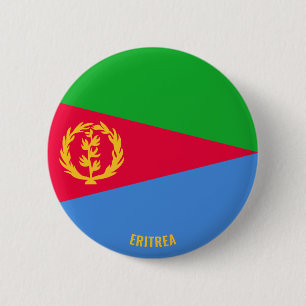 Macaron Rond 5 Cm Erythrée Drapeau charmant patriotique