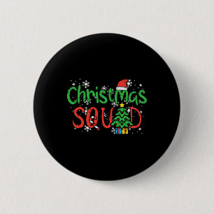 Macaron Rond 5 Cm Escadron de Noël Famille Noël Équipage Hommes Femm