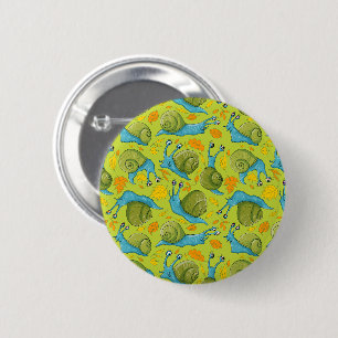 Macaron Rond 5 Cm Escargots d'automne
