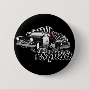 Macaron Rond 5 Cm Escouade de police