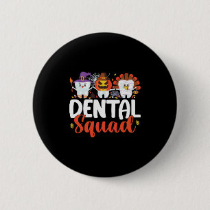 Macaron Rond 5 Cm Escouade dentaire Dentiste dentaire Thanksgiving H