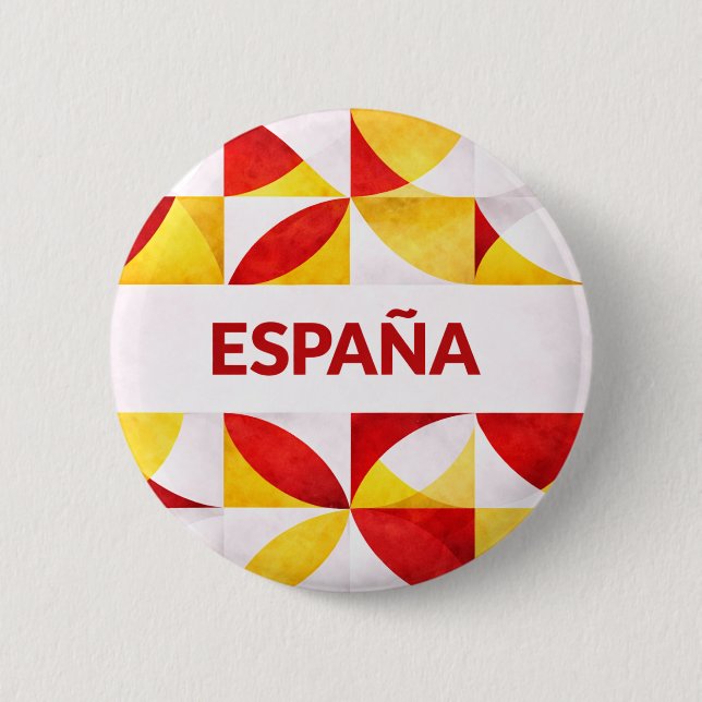 Macaron Rond 5 Cm Espagne (Devant)