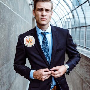 Macaron Rond 5 Cm Espérance de changement Sensibilisation à la sclér