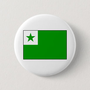 Macaron Rond 5 Cm Espéranto - drapeau d'Esperantist