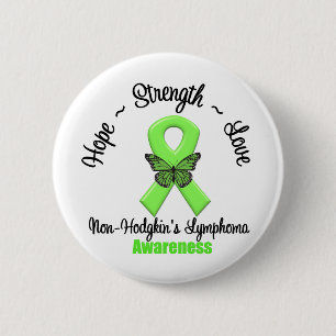 Macaron Rond 5 Cm Espoir de lymphome non Hodgkinien