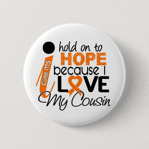 Macaron Rond 5 Cm Espoir pour ma milliseconde de sclérose en plaques