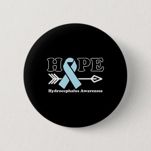 Macaron Rond 5 Cm Espoir - Sensibilisation à l'hydrocéphalie Ruban b