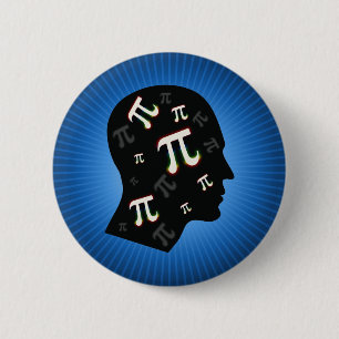 Macaron Rond 5 Cm Esprit de pi - bouton de maths